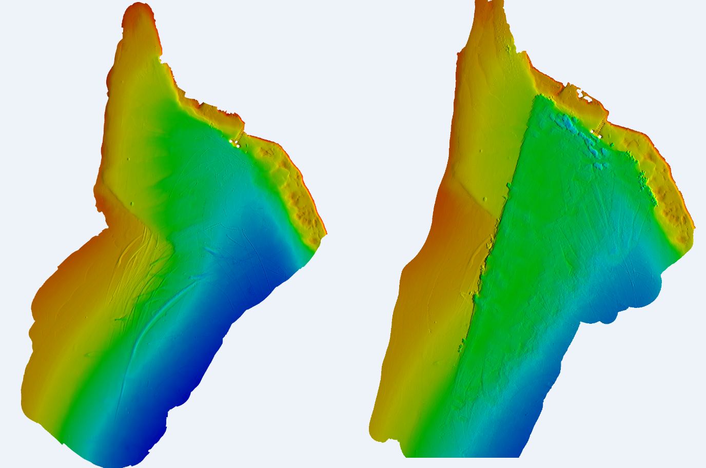 3D modeli podmorja prije i nakon radova jaružanja (Bršica, Zaljev Raša)